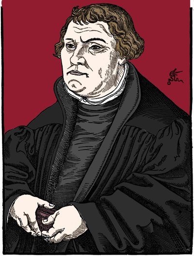Martin Luther, tysk protestantisk reformator, 1546 av Unbekannt