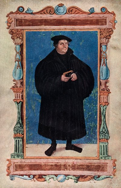 Martin Luther, tysk teolog och augustinermunk, 1800-talet av Unbekannt