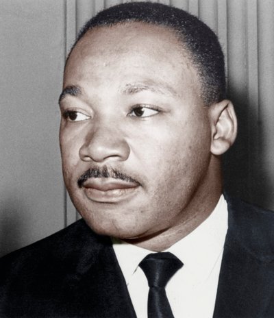 Martin Luther King Jr, amerikansk förkämpe för svarta medborgarrättigheter, c1968 av Unbekannt