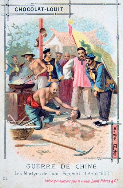 Martyrskap vid Ouai Petchili, Kina, Boxer Rebellion, 11 augusti 1900 av Unbekannt