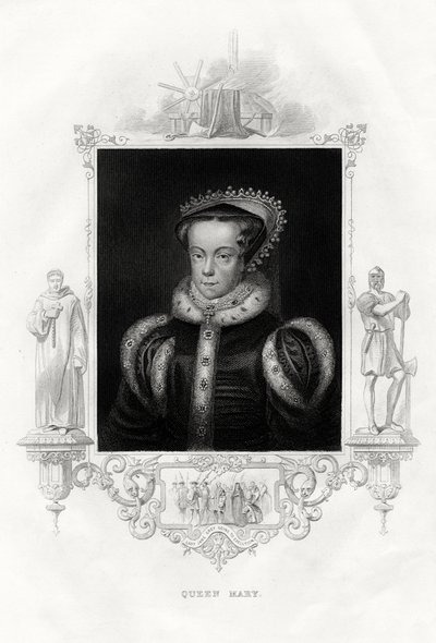 Mary I 1516-1558, även känd som Mary Tudor, 1860 av Unbekannt