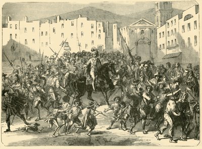 Masaniello Haranguing the Populace of Neapel, 7 juli 1647, 1890. av Unbekannt