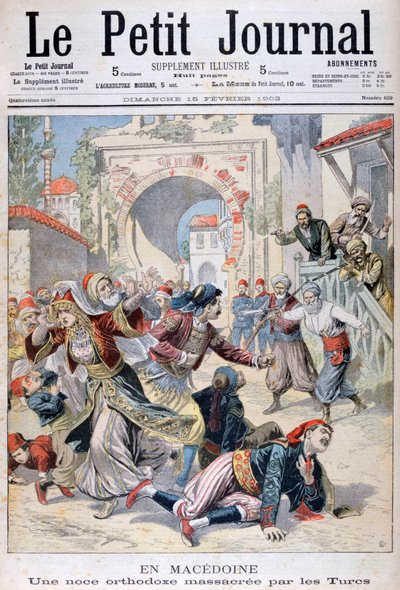 Massaker vid ett makedoniskt ortodoxt bröllop av turkar, 1903 av Unbekannt