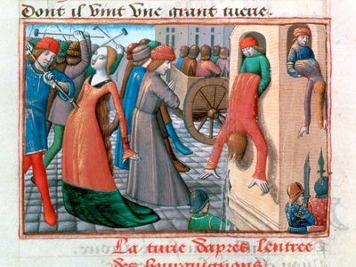 Massaker av Armagnacs av Bourguignons, Paris, 1418, 1484 av Unbekannt
