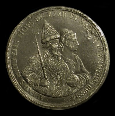 Medalj Tsar Alexis I av Ryssland för att fira Peter den stores födelse, ca 1775 av Unbekannt