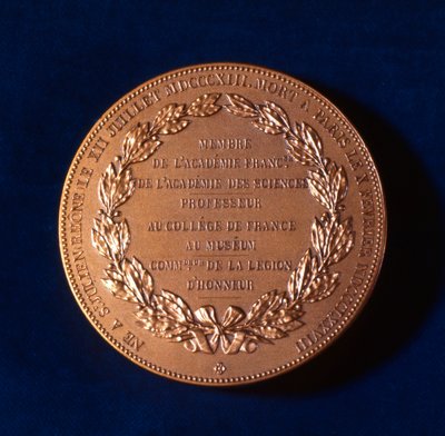 Medalj till minne av Claude Bernard, fransk fysiolog, 1800-talet av Unbekannt
