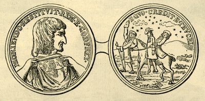 Medalj till minne av mordet på Godfrey, c1876. av Unbekannt