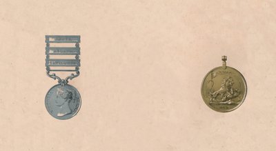 Medaljer för strider i Indien, c1911-talet av Unbekannt