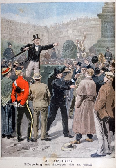 Möte till förmån för fred, London, 1899 av Unbekannt