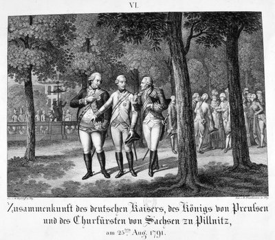 Möte med den tyske kejsaren, 25 augusti 1791, 1800-talet av Unbekannt
