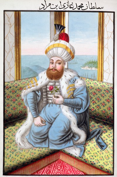 Mehmed II, ottomansk kejsare, 1808 av Unbekannt