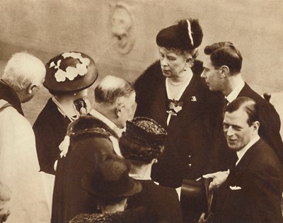 Minnesmärke till hans far avtäckt, Windsor Castle, 23 april I937 av Unbekannt