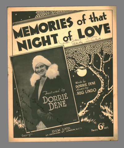 Memories of the Night of Love, c1930-talet. av Unbekannt