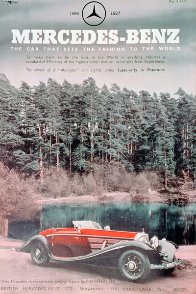 Mercedes-Benz bilannons, 1937 av Unbekannt