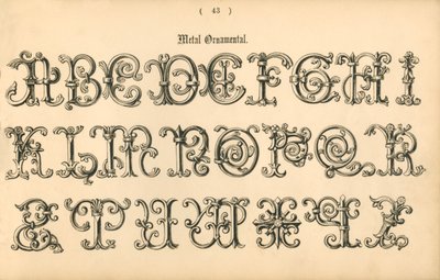 Metalldekoration, 1862 av Unbekannt