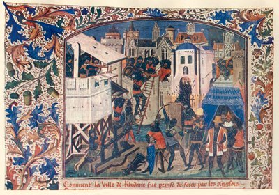 Metoder för krigföring under hundraåriga kriget, c1400, c1930. av Unbekannt