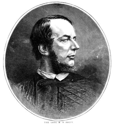Michael William Balfe, irländskfödd brittisk kompositör och sångare, 1870 av Unbekannt