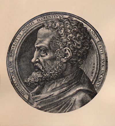 Michelangelo Buonarroti, italiensk konstnär och arkitekt, c1500-talet 1894 av Unbekannt