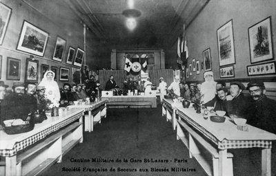 Militärmatsal, Gare St Lazare, Paris, första världskriget, 1914-1918 av Unbekannt