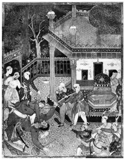 Miniatyr från Dastan e-Amir Hamza, c1500 1958 av Unbekannt