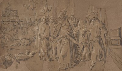 Miracle of Saint Gregory, 1500-talet. av Unbekannt