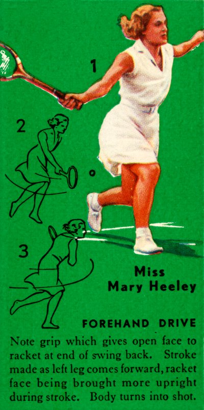 Miss Mary Heeley - Forehand Drive, c1935. av Unbekannt