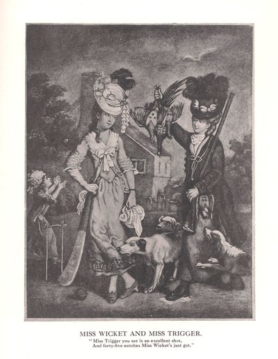 Miss Wicket och MissTrigger, c1778 1912 av Unbekannt