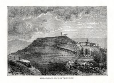 Mont Auxois och statyn av Vercingetorix, Frankrike, 1879 av Unbekannt