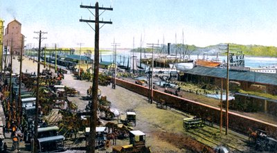 Montreal Harbour, Montreal, Kanada, c1900-talet av Unbekannt