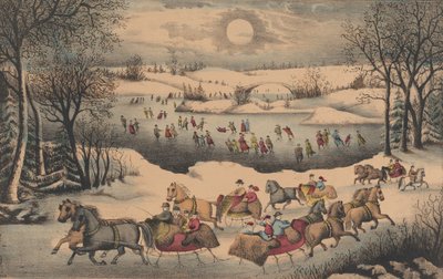 Månljus i Central Park, ca. 1871-75. av Unbekannt