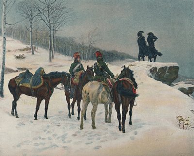 Moreau och hans stabschef, Major Dessoles, 1800, 1876, 1896 av Unbekannt