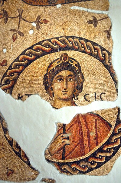 Mosaik av Ktisis från Antakya, Turkiet av Unbekannt