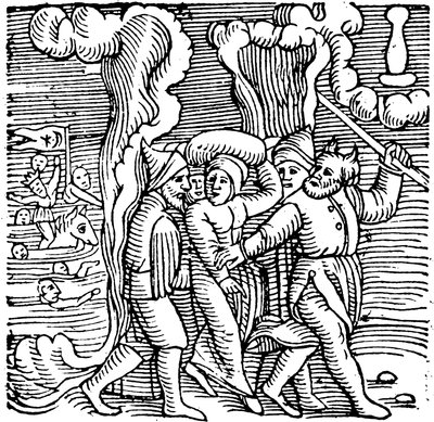 Moses räddade israeliterna från Egypten, 1557 av Unbekannt