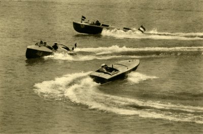 Motorbåtstävling, Wörthersee, Kärnten, Österrike, c1935. av Unbekannt