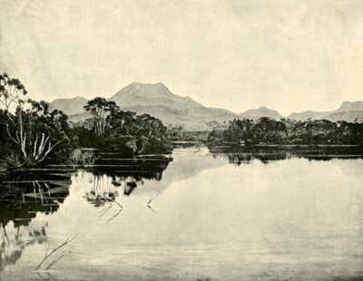 Mount Gould, Du Cane Range, Narcissus River, Lake St. Clair, 1901. av Unbekannt