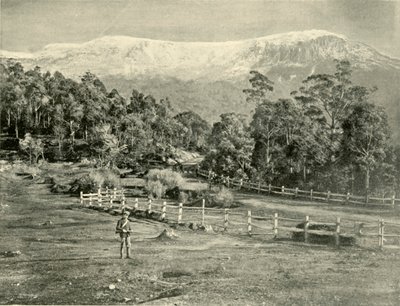 Mount Wellington, från Huon Road, 1901. av Unbekannt