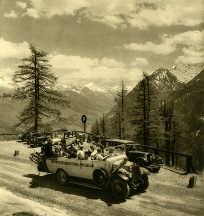 Bergsvy vid Schöneck på Grossglockner High Alpine Road, Österrike, c1935. av Unbekannt