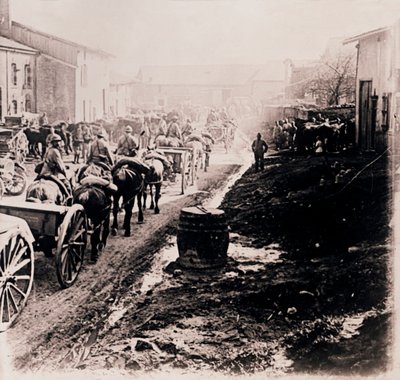 Beridna trupper med vagnar, c1914-c1918 av Unbekannt