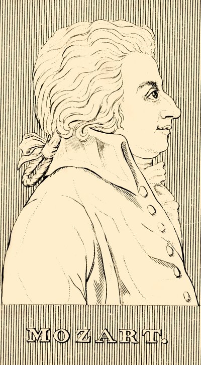 Mozart, 1756-1791, 1830. av Unbekannt