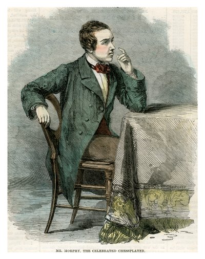 Mr Morphy, den berömda schackspelaren, 1800-talet av Unbekannt