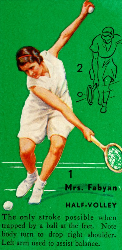 Mrs. Fabyan - Half-Volley, c1935. av Unbekannt