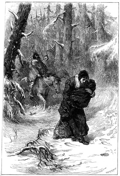 Mrs Rowlandson och indianerna, 1676 c1880 av Unbekannt