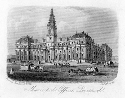 Kommunala kontor, Liverpool, 10 februari 1875 av Unbekannt