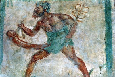Väggmålning av Merkurius, Pompeji, Italien av Unbekannt