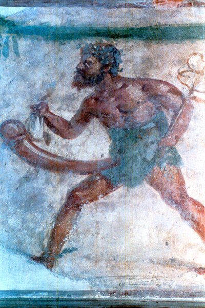 Väggmålning av Merkurius, Pompeji, Italien av Unbekannt