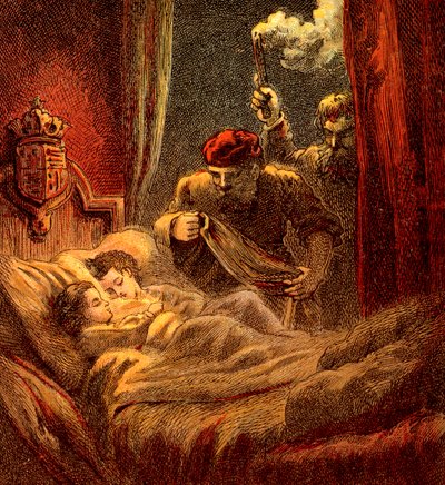 Mordet på de små prinsarna, 1483, c1850 av Unbekannt