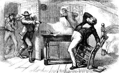 Mordet på Joseph och Hyrum Smith, 1844 c1880 av Unbekannt