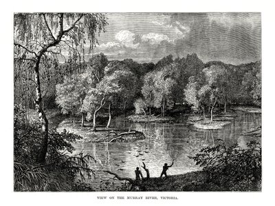 Murray River, Victoria, Australien, 1877 av Unbekannt