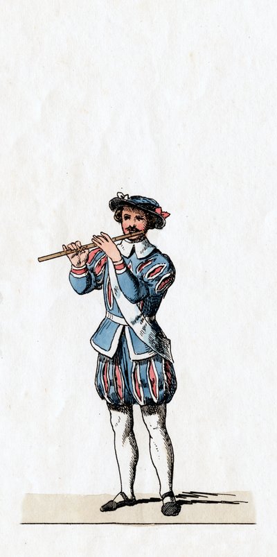 Musiker, kostymdesign för Shakespeares pjäs, Henry VIII, 1800-talet av Unbekannt