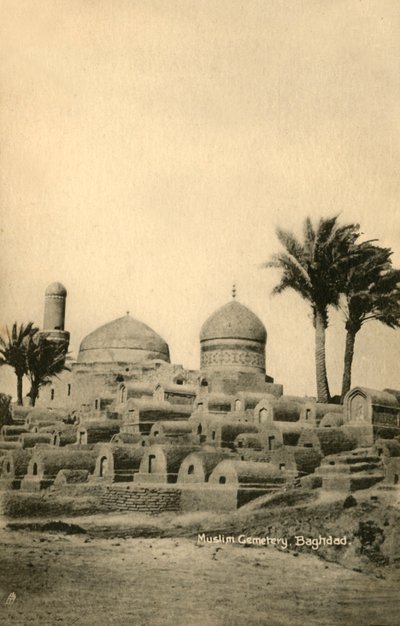 Muslimsk kyrkogård, Bagdad, c1918-c1939. av Unbekannt